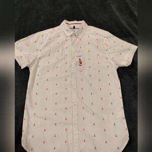 Denim & flower size S shirt